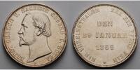 Sachsen-Coburg-Gotha Vereinstaler Ernst II. 1844 - 1893, Vereinstaler (auf das 25-jährige Regierungsjubiläum) -