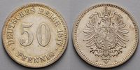 Deutschland 50 Pfennig Kursmünze, Kaiserreich, 50 Pfg. Silber Picture