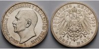 Mecklenburg-Strelitz 3 Mark Adolf Friedrich V. 1904-1914, -
