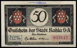 Kahla 50 Pfg. Grabowski 668,3 -