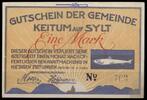 Keitum, Sylt 1 Mk, Grabowski 685.1 -