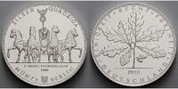 Berlin 1 Unze Feinsilber <b>Die Volks-Unze</b> - Silber Quadriga 999/1000, 31,1 g., 37mm Ø, in Kapsel -