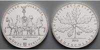 Berlin 1/2 Unze Feinsilber <b>Die Volks-Unze</b> - Silber Quadriga 999/1000, 15,55 g., 34 mm Ø,in Kapsel -