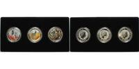 Australien 50 Cents,<br><b>1/2 oz.x3</b> Kookaburra, Känguru, Koala, <b>-Outback-Set in 1/2 oz. 3 Stück in farbig</b> -