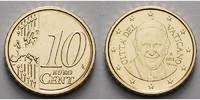 Vatikan 10 Cent Kursmünze, 10 Cent * <b> erste Münze Papst Franziskus, </b> -