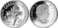 Kanada 10 Dollar<br>1/2 oz<br>15,87g<br> fein<br> 34 mm Ø Frauenfußball Weltmeisterschaft 2015 in Kanada, <b> -Die Spielerin- 3/6 </b> -