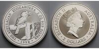 Australien 2 $,2 oz. Kookaburra, ohne Kapsel, einwandfrei, wie gerade aus der Kapsel genommen!
