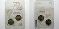 Italien 2 x 2 Euro 2 Euro Dante Alighieri 1265 - 2015 + 2 Euro Umlaufmünze 2015 im Originalblister -