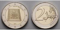 Malta 2 Euro Republik, <br><b>geringe Auflage, ohne Münzzeichen, -