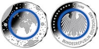 Deutschland 5 Euro blauer Planet Erde,<br><b> Prägestätte J,</b> <b>sofort lieferbar !!!</b> Picture
