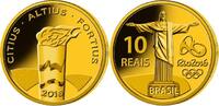 Rio 10 Reais Oly. Sommer Rio 2016 -Oly.Fackel 04/04 , orig.Oly. Kapsel m. Zertifikat