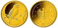 Deutschland 20 Euro<br> 3,89g<br> fein<br> 17,5 mm Ø Heimische Vögel, Nachtigall<br> <b> Prägestätte J</b> / <b>sofort lieferbar!!!</b> Picture
