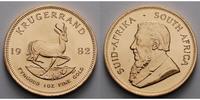 Süd Afrika 1 oz<br> 31,1g<br> fein<br> 32,69 mm Ø Krügerrand 1 oz. - Springbock, 1982 <b>seltener Jahrgang</b> Picture