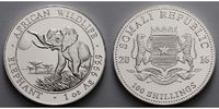 Somalia 100 Shillings<br>1 oz.<br>Ø 39 mm Elefant 13. Ausgabe, 999er Silber Picture
