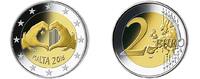 Malta 2 Euro Liebe, Zu Ehren d.'Malta Community Chest Fund' o.Münzzeichen (Serie Solidarität) -