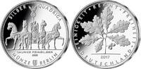 Berlin 1/4 Unze Feinsilber <b>Die Volks-Unze</b> - Silber Quadriga 999/1000, 7,77 g., 27 mm Ø,in Kapsel -