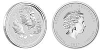 Australien 2 $,<b>2 oz.</b> Jahr der Hahns /Chines. Tierkreiszeichen 2 Unzen-<b>-NEUE SERIE</b> Lunar II -