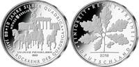 Berlin 1/4 Unze Feinsilber <b>Die 10. Volks-Unze</b> - Silber Quadriga 999/1000, 7,77 g., 27 mm Ø,in Kapsel -