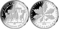 Berlin 1/2 Unze Feinsilber <b>Die 10.Volks-Unze</b> - Silber Quadriga 999/1000, 15,55 g., 34 mm Ø,in Kapsel -