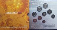 Lettland 5,88 € 4.amtlicher Euro Kursmünzensatz,9 Münzen,<b>mit 2 Euro Sonderm.!</b> <b>RAR!</b> -