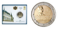 Luxemburg 2 Euro "150 Jahre Verfassung" (1868 - 2018) <br> <b>geringe Auflage, RAR !, Mzz.Brücke! -