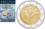 Andorra 2 Euro 70 Jahre Deklaration der Menschenrechte, <b>SONDERANGEBOT !!!</b> -
