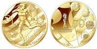 Frankreich 50 Euro<br>1/4 oz<br> 7,78g<br> fein<br> 22 mm Ø Frauenfußball Weltmeisterschaft 2019 in Frankreich, <b>Mittelfeld-Trick 1/3</b> -