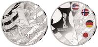 Frankreich 10 Euro<br> 22,2g<br> fein<br> 37 mm Ø Frauenfußball Weltmeisterschaft 2019 in Frankreich, <b>Mittelfeld-Trick 2/4</b> -