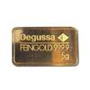 5 Gramm fein  -geprägt-   Deutschland - Frankfurt/Main Goldbarren Degussa Feingold 999,9 -original eingeschweißt- Anlagegold