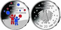 Deutschland <b>dritte,<br>20 Euro<br>4.mit Farbveredelung</b> 50 Jahre Kinderhilfswerk, 3.Ausg.2022 <b> sofort lieferbar!</b> -