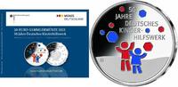 Deutschland <b>dritte,<br>20 Euro<br>4.mit Farbveredelung</b> 50 Jahre Kinderhilfswerk, 3.Ausg.2022 <b> sofort lieferbar!</b> -