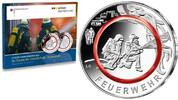 Deutschland 10 Euro<br> Im Dienst der Gesellschaft - Feuerwehr,<br> <b> Prägestätte F, </b> -