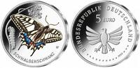 Deutschland 5 Euro<br> 1x Wunderwelt Insekten 3/9 - Schwalbenschwanz<br> <b>G<b> sofort lieferbar!</b> -