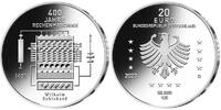 Deutschland <b>dritte,<br>20 Euro </b> 20-Euro-Silber-Gedenkmünze "400 Jahre Rechenmaschine" <b> sofort lieferbar!</b> -
