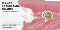 Portugal 2 Euro 35 Jahre ERASMUS-Programm - Portugal - im Blister -
