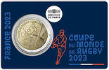 Frankreich 2 Euro Rugby-Union-Weltmeisterschaft 2023 - Rugby World Cup 2023 - im Blister -