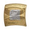 Luxemburg PP 2,5 € <br> <b> sofort lieferbar! </b> <br> Staudamm von Esch - eckig - in Originalblister <b>SELTEN !</b> -