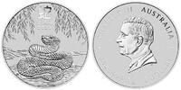 1 $ 2025 Australien Jahr der Schlange / Chines.Tierkreiszeichen 2025 -NEUE SERIE Lunar III stgl