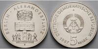 Deutschland, DDR 5 Mark Alexanderplatz Berlin, Ku. -Ni. , <b> -Archivbild-</b> -