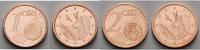 Andorra 1 Cent & <br> 2 Cent Kursmünzen, 1 & 2 Cent, <b>sofort lieferbar aus KMS !!!</b> -
