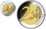 Frankreich 2 Euro 35 Jahre ERASMUS-Programm -
