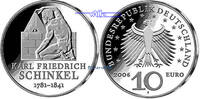 Deutschland 10 Euro 225. Geburtstag K. Fr. Schinkel,<br>3. Ausg. in 2006 -