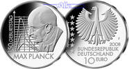 Deutschland 10 Euro 150. Geburtstag Max Planck,<br>2. Ausg. in 2008 -