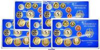 Deutschland 63,40<br>DM Amtlicher Kursmünzensatz in blauem Epalux, <b>ohne Pappschuber</b> -