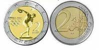 Griechenland 2 Euro Oly. Athen Diskuswerfer -