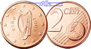 Irland 2 Cent Kursmünze, 2 Cent -