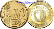 Malta 10 Cent Kursmünze, 10 Cent -