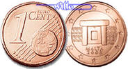 Malta 1 Cent Kursmünze, 1 Cent -