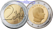 Monaco 2 Euro Kursmünze, 2 Euro, Fürst Albert II. <b>PP <br> aus orig. Kursmünzensatz </b> -