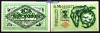 Bielefeld, Papier 10 Pfg Rübenkopf grün, (B No 2 KN) 5stellig <br>Grabowski B44.2b -